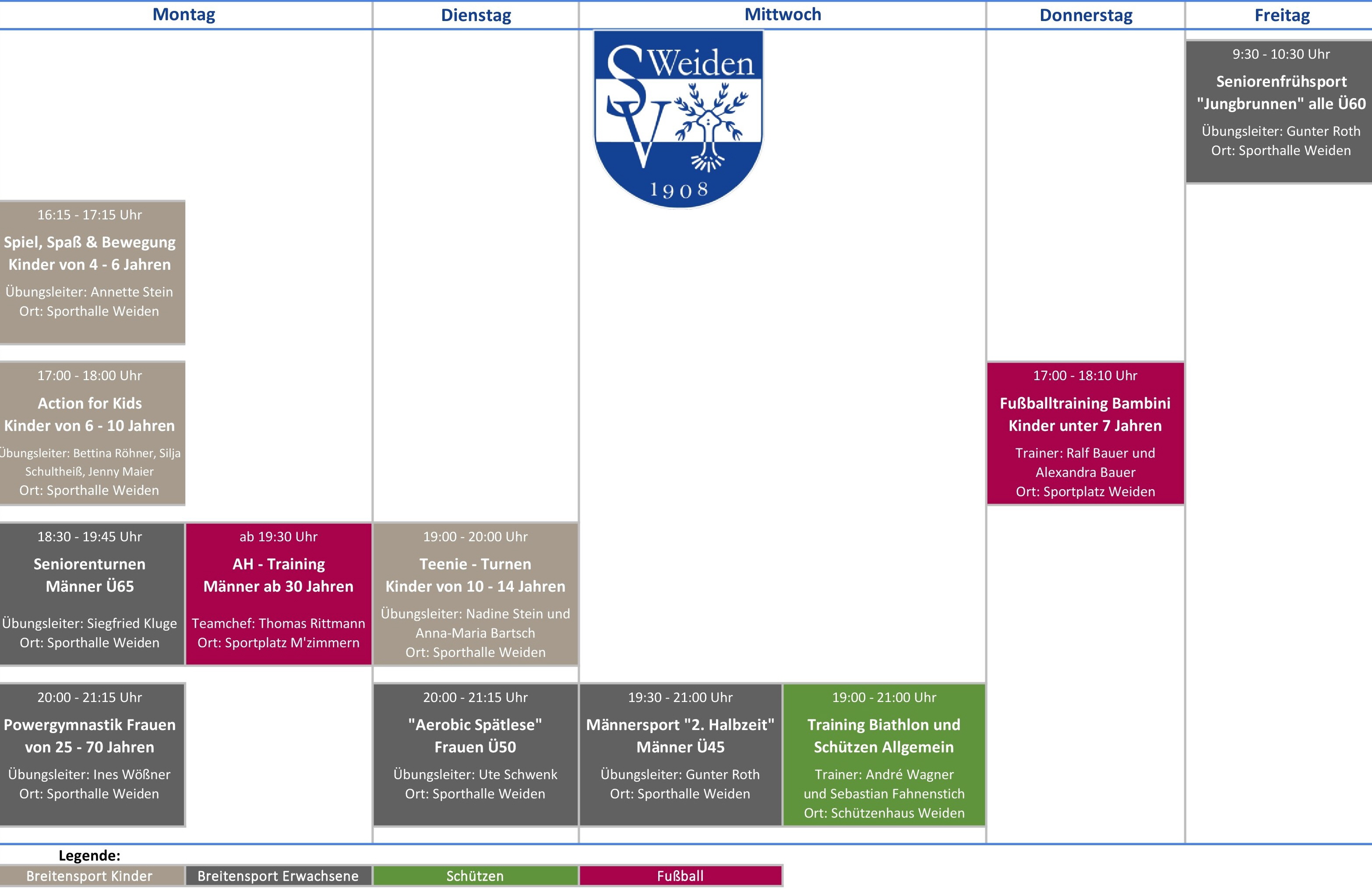 2023-11 Kurs- & Trainingsplan SV Weiden